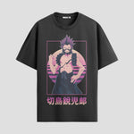 Playera urbana de anime y gaming ExtraLife MX, corte Standard Fit unisex ligero y transpirable en color Deep Black y Pure White, ropa de uso diario para gym y casual.