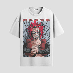 Playera urbana de anime y gaming ExtraLife MX, corte Standard Fit unisex ligero y transpirable en color Deep Black y Pure White, ropa de uso diario para gym y casual.