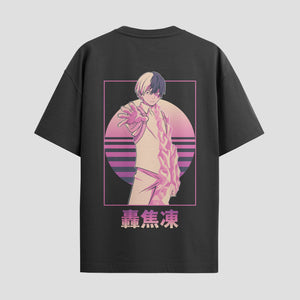 Playera urbana de anime y gaming ExtraLife MX, corte Standard Fit unisex ligero y transpirable en color Deep Black y Pure White, ropa de uso diario para gym y casual.