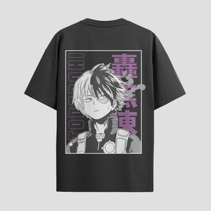 Playera urbana de anime y gaming ExtraLife MX, corte Standard Fit unisex ligero y transpirable en color Deep Black y Pure White, ropa de uso diario para gym y casual.