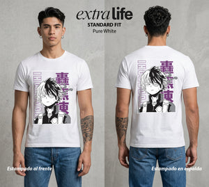 La Academia de Heroes | La Herencia del Bien #02580 - Playera Standard Fit | Pure White - Foto en modelo