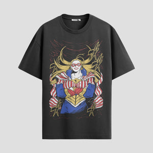 Playera urbana de anime y gaming ExtraLife MX, corte Standard Fit unisex ligero y transpirable en color Deep Black y Pure White, ropa de uso diario para gym y casual.