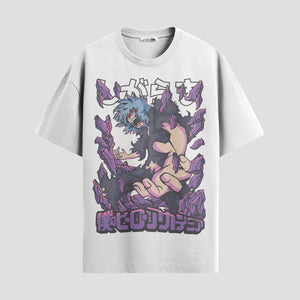 Playera urbana de anime y gaming ExtraLife MX, corte Standard Fit unisex ligero y transpirable en color Deep Black y Pure White, ropa de uso diario para gym y casual.