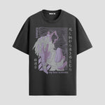 Playera urbana de anime y gaming ExtraLife MX, corte Standard Fit unisex ligero y transpirable en color Deep Black y Pure White, ropa de uso diario para gym y casual.