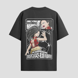 Playera urbana de anime y gaming ExtraLife MX, corte Standard Fit unisex ligero y transpirable en color Deep Black y Pure White, ropa de uso diario para gym y casual.