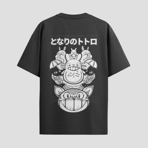 Playera urbana de anime y gaming ExtraLife MX, corte Standard Fit unisex ligero y transpirable en color Deep Black y Pure White, ropa de uso diario para gym y casual.
