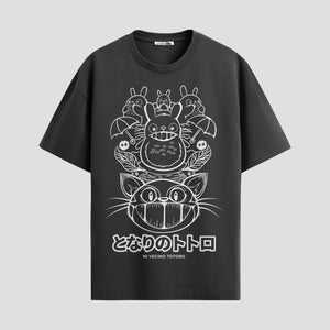 Playera urbana de anime y gaming ExtraLife MX, corte Standard Fit unisex ligero y transpirable en color Deep Black y Pure White, ropa de uso diario para gym y casual.