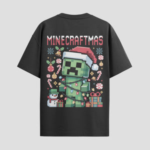 Playera urbana de anime y gaming ExtraLife MX, corte Standard Fit unisex ligero y transpirable en color Deep Black y Pure White, ropa de uso diario para gym y casual.