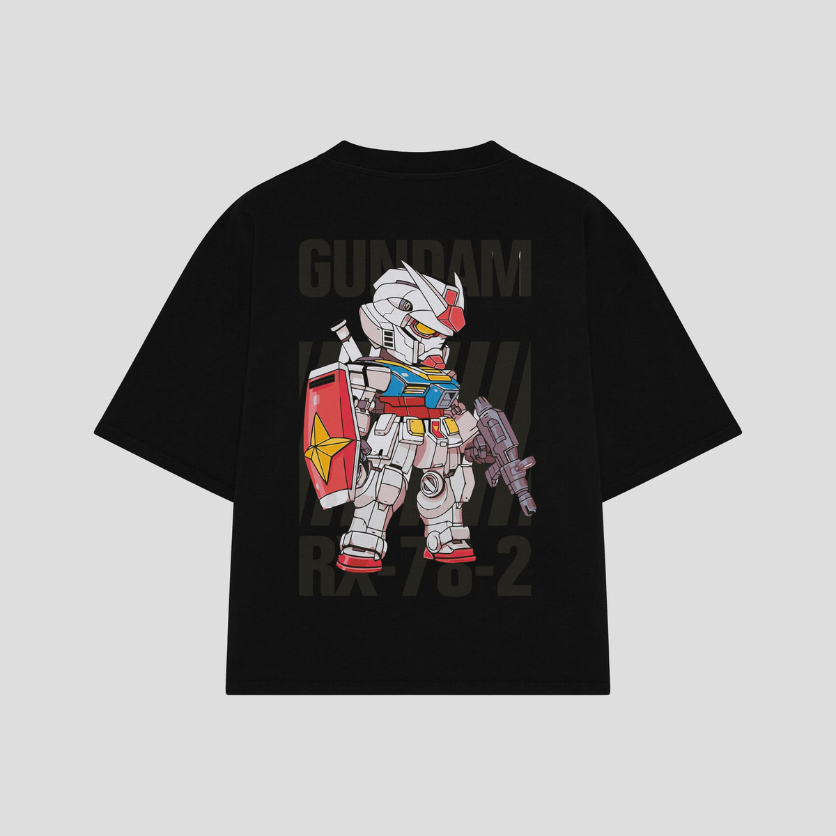 Playera streetwear premium de anime y gaming ExtraLife MX, corte oversized drop shoulder ligero y fresco en color Deep Black y Off-White, moda urbana mexicana de culto.