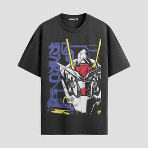 Playera urbana de anime y gaming ExtraLife MX, corte Standard Fit unisex ligero y transpirable en color Deep Black y Pure White, ropa de uso diario para gym y casual.