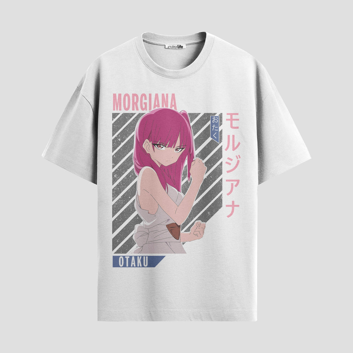 Playera urbana de anime y gaming ExtraLife MX, corte Classic Premium unisex ligero y transpirable en color Deep Black y Pure White, ropa de uso diario para gym y casual.