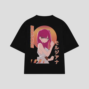 Playera streetwear premium de anime y gaming ExtraLife MX, corte oversized drop shoulder ligero y fresco en color Deep Black y Off-White, moda urbana mexicana de culto.