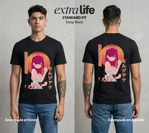 Las Mil y Una Batallas | La Bailarina del Bien #02629 - Playera Standard Fit | Deep Black - Foto en modelo