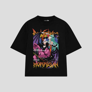 Playera streetwear premium de anime y gaming ExtraLife MX, corte oversized drop shoulder ligero y fresco en color Deep Black y Off-White, moda urbana mexicana de culto.