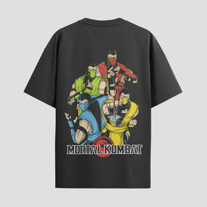 Playera urbana de anime y gaming ExtraLife MX, corte Standard Fit unisex ligero y transpirable en color Deep Black y Pure White, ropa de uso diario para gym y casual.