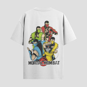 Playera urbana de anime y gaming ExtraLife MX, corte Standard Fit unisex ligero y transpirable en color Deep Black y Pure White, ropa de uso diario para gym y casual.