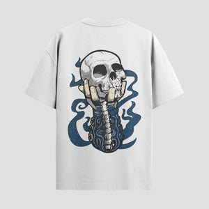 Playera urbana de anime y gaming ExtraLife MX, corte Classic Premium unisex ligero y transpirable en color Deep Black y Pure White, ropa de uso diario para gym y casual.