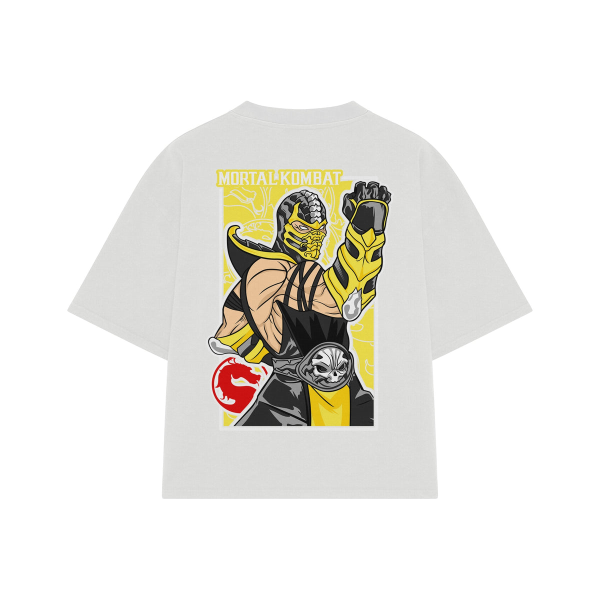 Playera streetwear premium de anime y gaming ExtraLife MX, corte oversized drop shoulder ligero y fresco en color Deep Black y Off-White, moda urbana mexicana de culto.