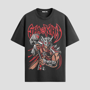 Playera urbana de anime y gaming ExtraLife MX, corte Standard Fit unisex ligero y transpirable en color Deep Black y Pure White, ropa de uso diario para gym y casual.
