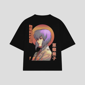 Playera streetwear premium de anime y gaming ExtraLife MX, corte oversized drop shoulder ligero y fresco en color Deep Black y Off-White, moda urbana mexicana de culto.