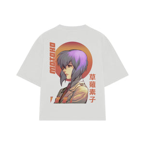 Playera streetwear premium de anime y gaming ExtraLife MX, corte oversized drop shoulder ligero y fresco en color Deep Black y Off-White, moda urbana mexicana de culto.