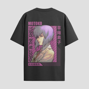 Playera urbana de anime y gaming ExtraLife MX, corte Standard Fit unisex ligero y transpirable en color Deep Black y Pure White, ropa de uso diario para gym y casual.
