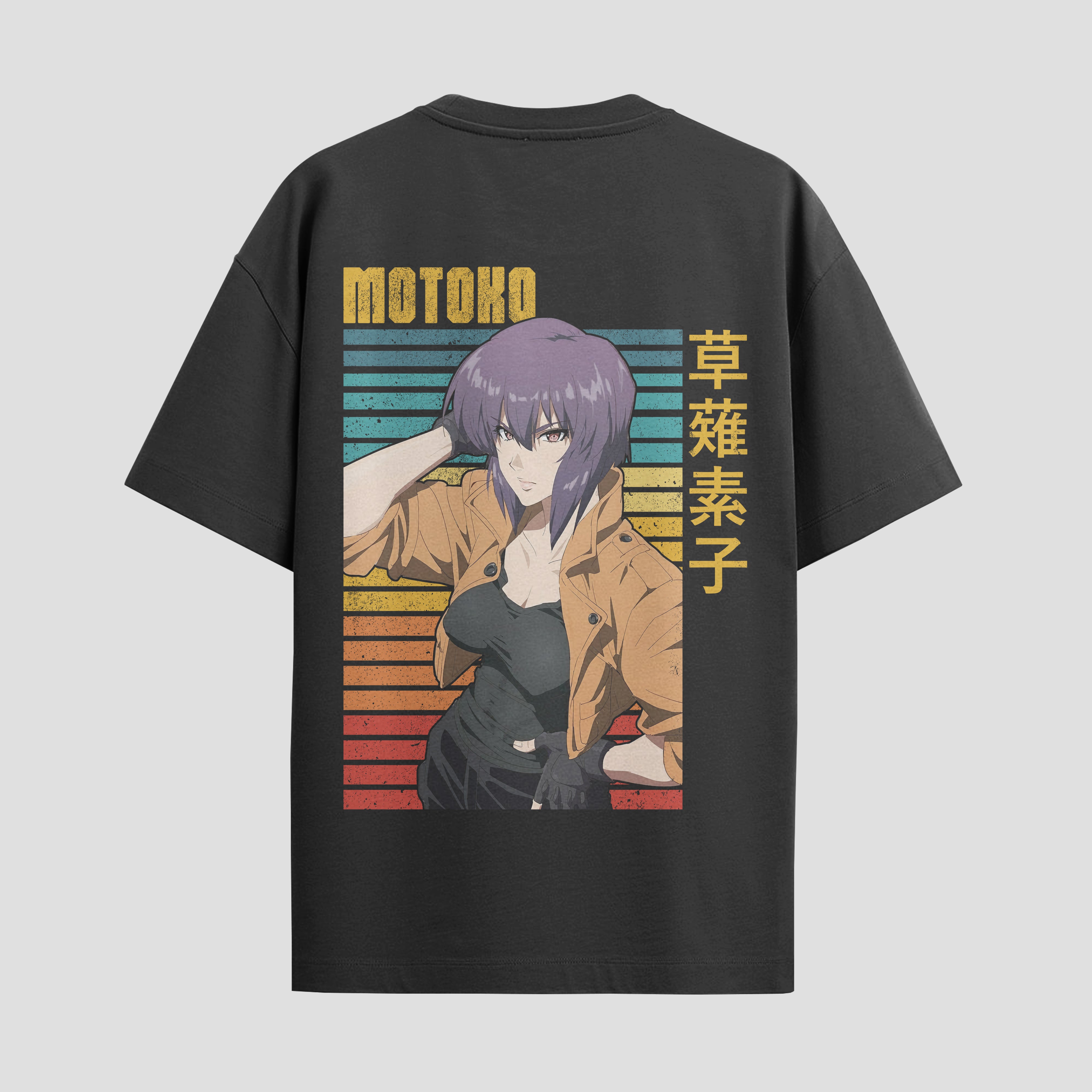 Playera urbana de anime y gaming ExtraLife MX, corte Standard Fit unisex ligero y transpirable en color Deep Black y Pure White, ropa de uso diario para gym y casual.