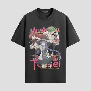 Playera urbana de anime y gaming ExtraLife MX, corte Standard Fit unisex ligero y transpirable en color Deep Black y Pure White, ropa de uso diario para gym y casual.