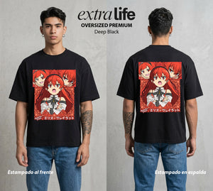La Segunda Oportunidad | La Espada del Norte #02651 - Playera Oversized Premium | Deep Black - Foto en modelo