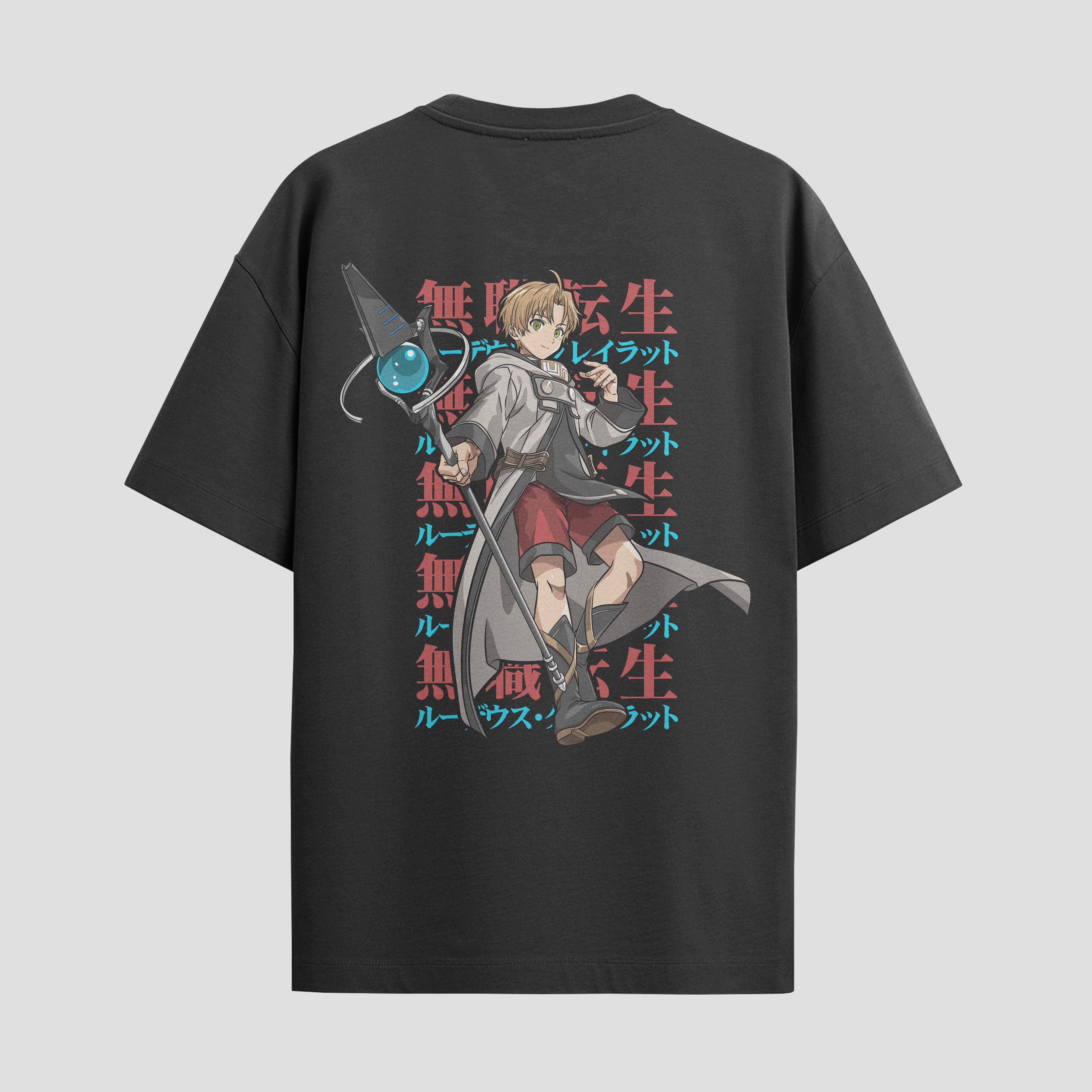 Playera urbana de anime y gaming ExtraLife MX, corte Standard Fit unisex ligero y transpirable en color Deep Black y Pure White, ropa de uso diario para gym y casual.