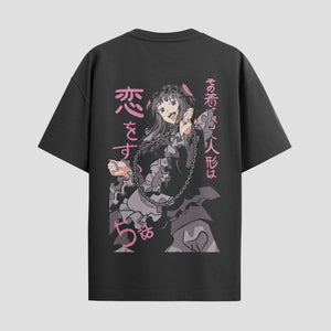 Playera urbana de anime y gaming ExtraLife MX, corte Standard Fit unisex ligero y transpirable en color Deep Black y Pure White, ropa de uso diario para gym y casual.