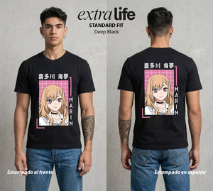 El Arte del Cosplay | El Arte del Disfraz #02658 - Playera Standard Fit | Deep Black - Foto en modelo