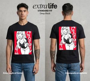 El Arte del Cosplay | El Arte del Disfraz #02660 - Playera Standard Fit | Deep Black - Foto en modelo