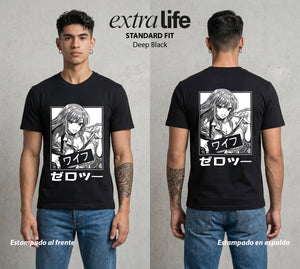 El Arte del Cosplay | El Amor del Cosplay #02661 - Playera Standard Fit | Deep Black - Foto en modelo