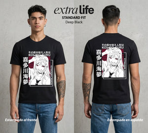 El Arte del Cosplay | La Estrella del Disfraz #02676 - Playera Standard Fit | Deep Black - Foto en modelo