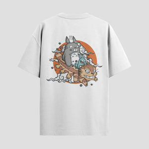 Playera urbana de anime y gaming ExtraLife MX, corte Standard Fit unisex ligero y transpirable en color Deep Black y Pure White, ropa de uso diario para gym y casual.