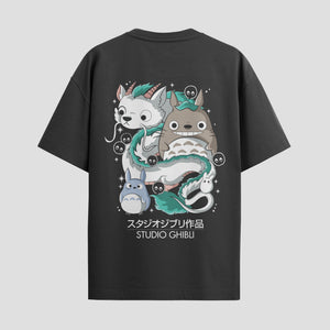Playera urbana de anime y gaming ExtraLife MX, corte Standard Fit unisex ligero y transpirable en color Deep Black y Pure White, ropa de uso diario para gym y casual.