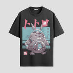 Playera urbana de anime y gaming ExtraLife MX, corte Standard Fit unisex ligero y transpirable en color Deep Black y Pure White, ropa de uso diario para gym y casual.