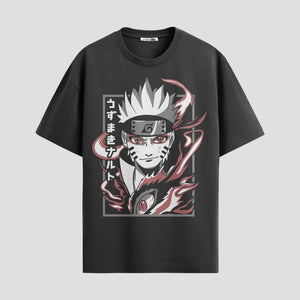 Playera urbana de anime y gaming ExtraLife MX, corte Standard Fit unisex ligero y transpirable en color Deep Black y Pure White, ropa de uso diario para gym y casual.