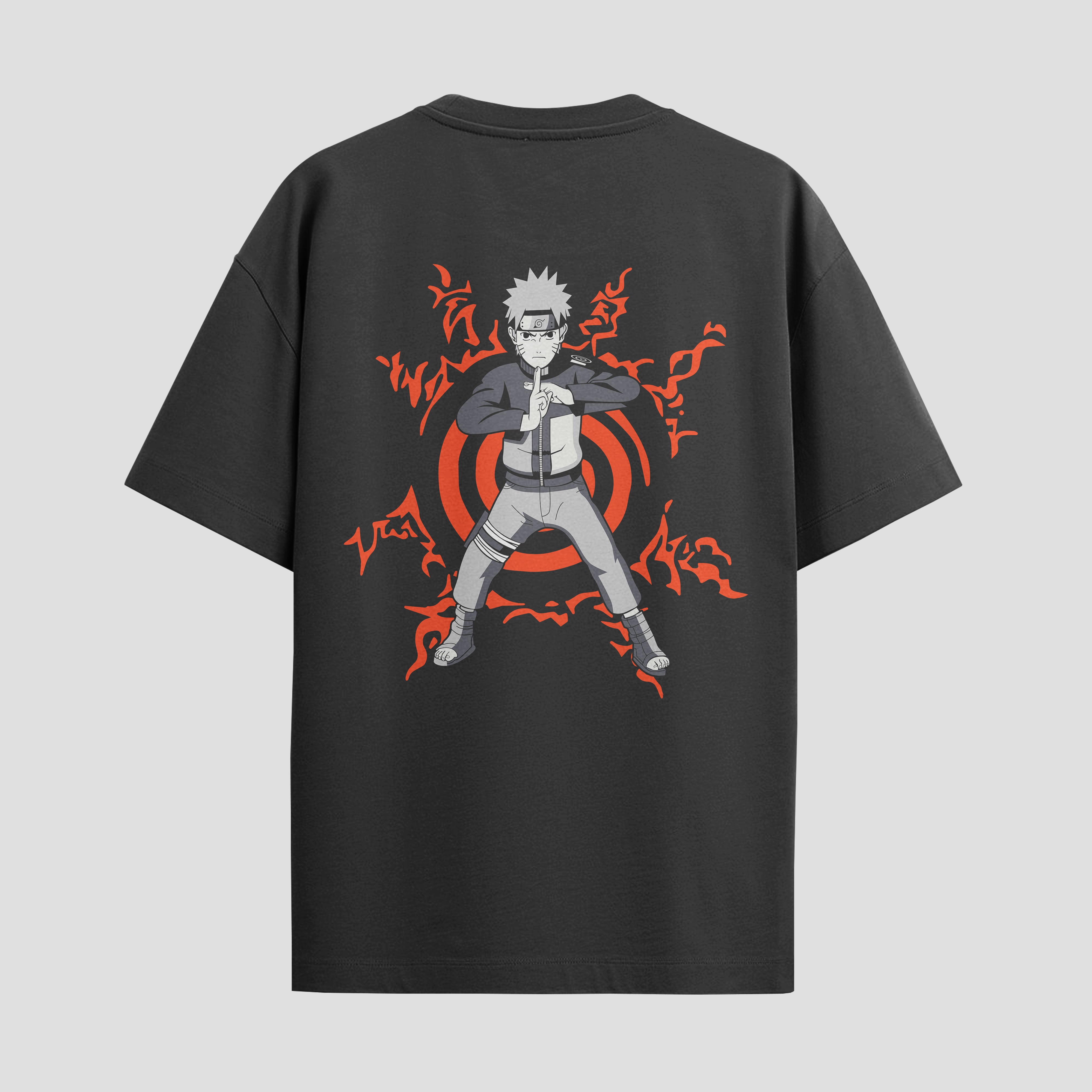 Playera urbana de anime y gaming ExtraLife MX, corte Standard Fit unisex ligero y transpirable en color Deep Black y Pure White, ropa de uso diario para gym y casual.