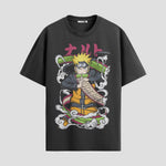 Playera urbana de anime y gaming ExtraLife MX, corte Standard Fit unisex ligero y transpirable en color Deep Black y Pure White, ropa de uso diario para gym y casual.