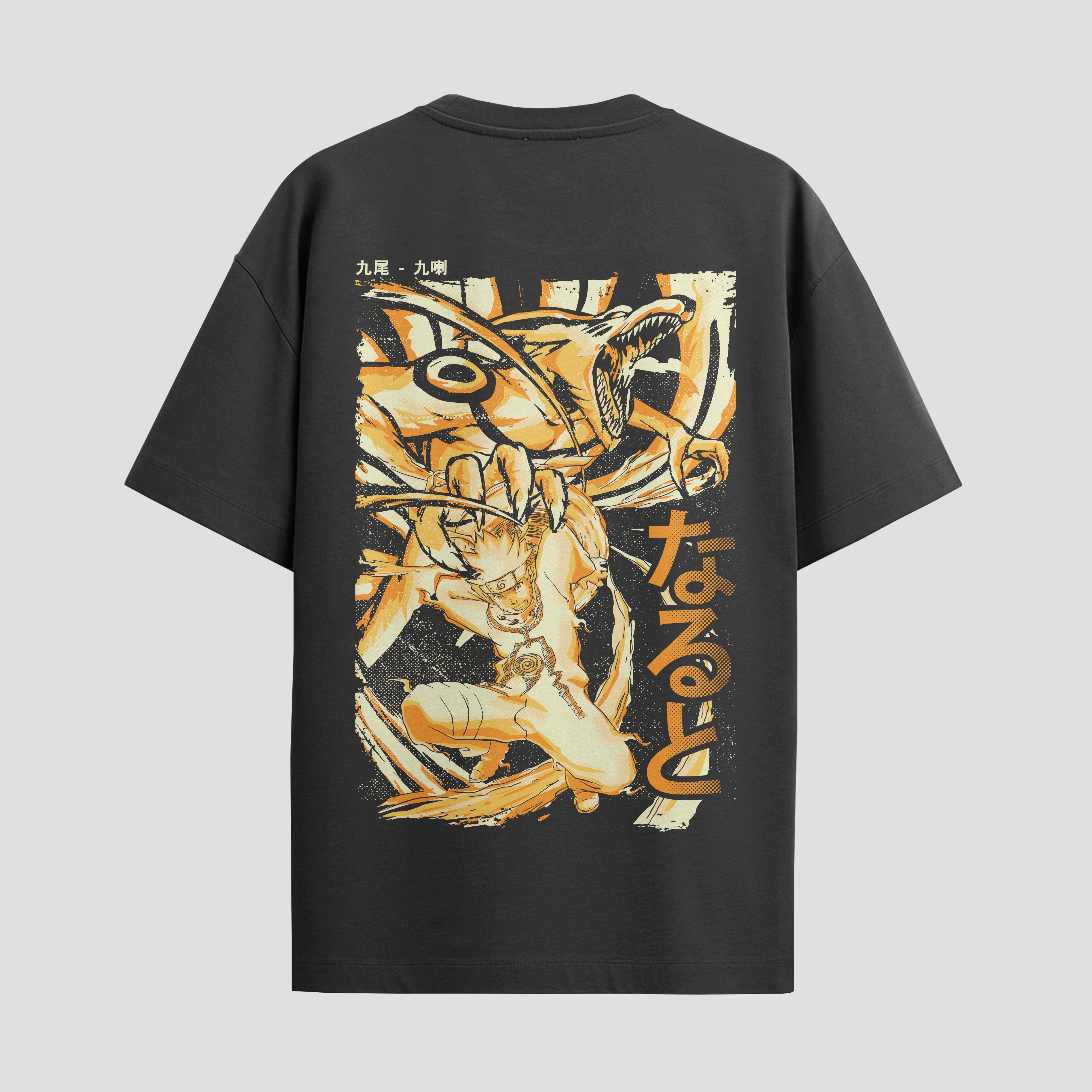 Playera urbana de anime y gaming ExtraLife MX, corte Standard Fit unisex ligero y transpirable en color Deep Black y Pure White, ropa de uso diario para gym y casual.
