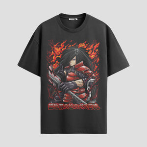 Playera urbana de anime y gaming ExtraLife MX, corte Standard Fit unisex ligero y transpirable en color Deep Black y Pure White, ropa de uso diario para gym y casual.