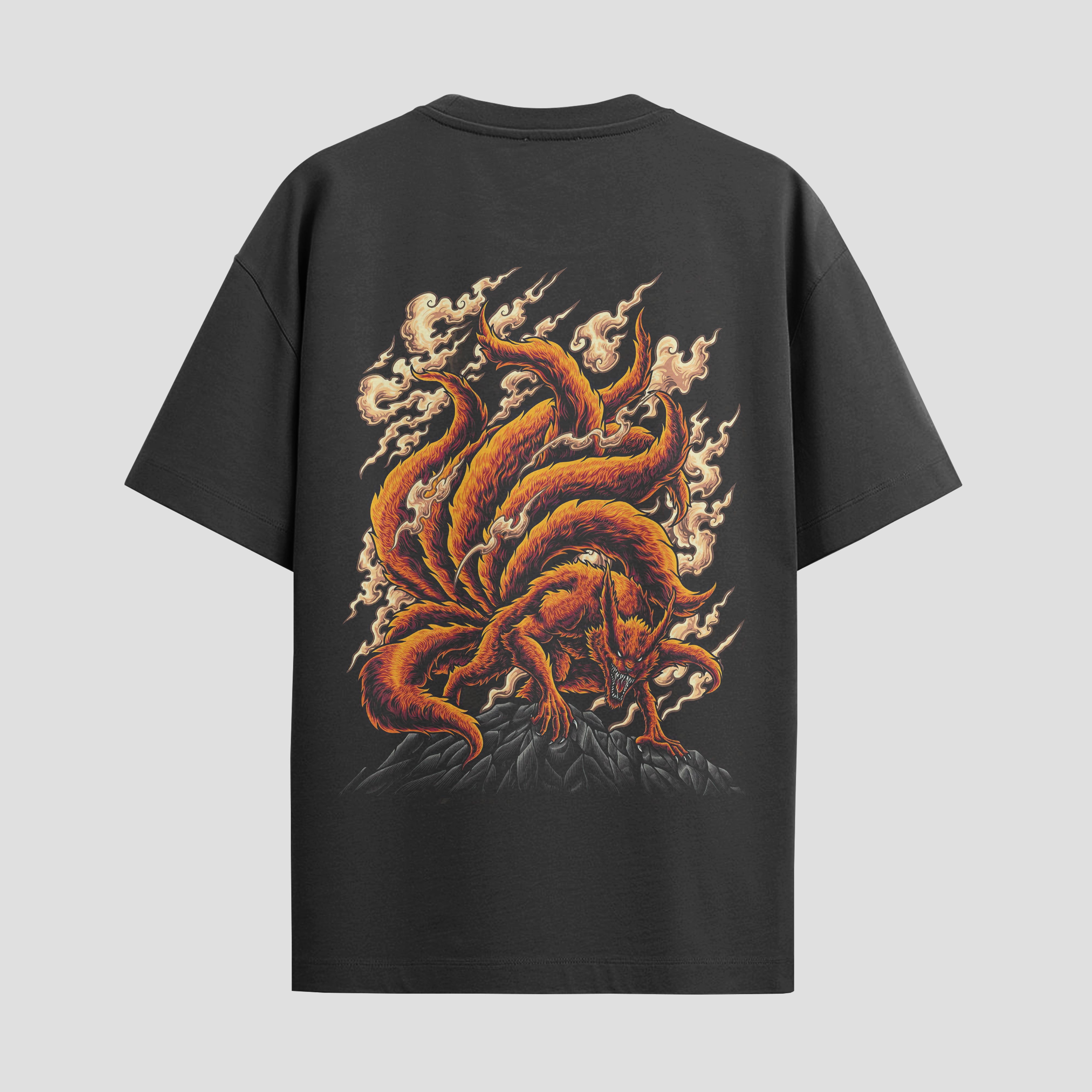 Playera urbana de anime y gaming ExtraLife MX, corte Standard Fit unisex ligero y transpirable en color Deep Black y Pure White, ropa de uso diario para gym y casual.