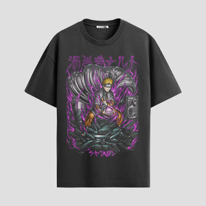 Playera urbana de anime y gaming ExtraLife MX, corte Standard Fit unisex ligero y transpirable en color Deep Black y Pure White, ropa de uso diario para gym y casual.