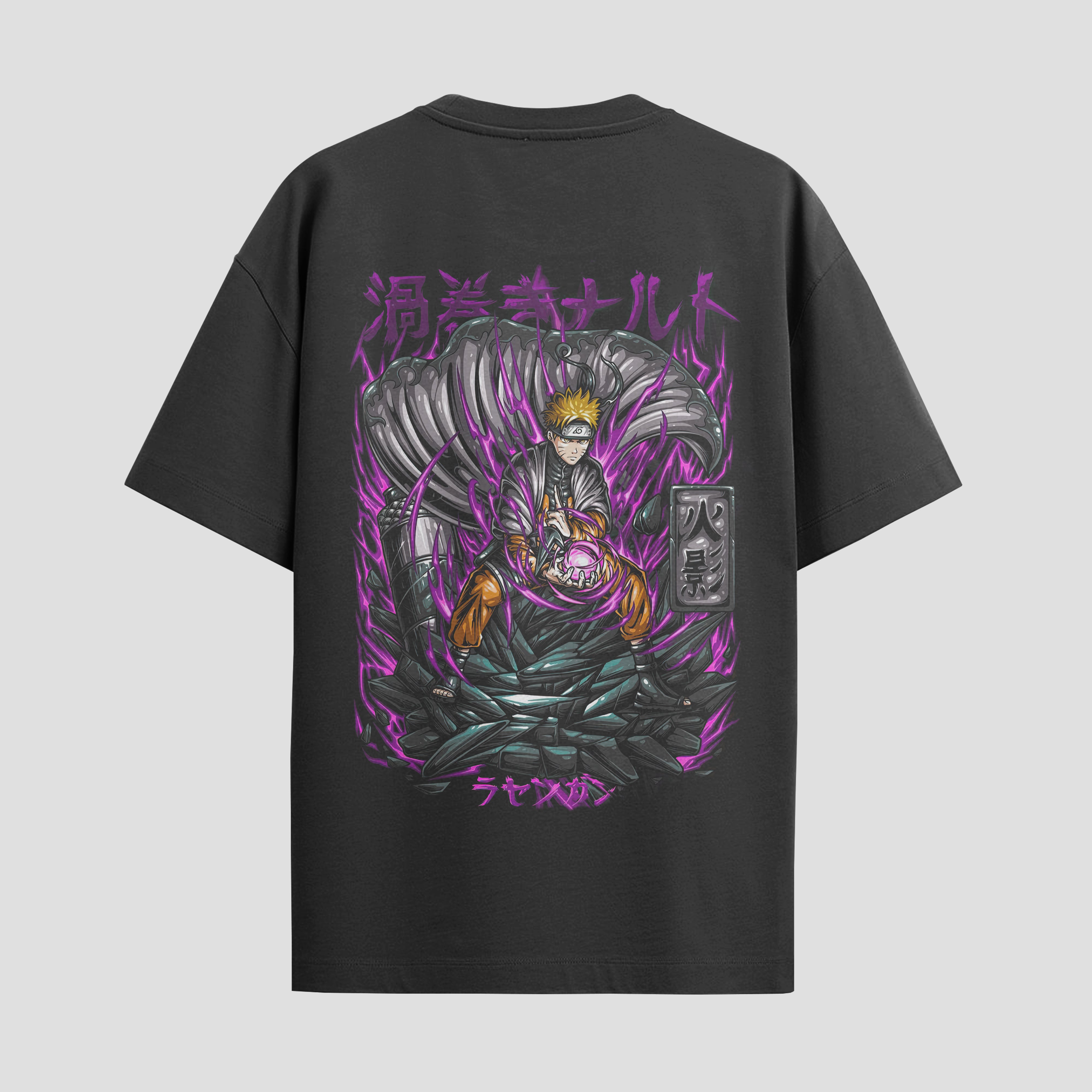 Playera urbana de anime y gaming ExtraLife MX, corte Standard Fit unisex ligero y transpirable en color Deep Black y Pure White, ropa de uso diario para gym y casual.