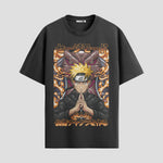 Playera urbana de anime y gaming ExtraLife MX, corte Standard Fit unisex ligero y transpirable en color Deep Black y Pure White, ropa de uso diario para gym y casual.