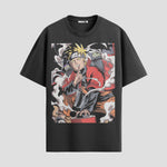 Playera urbana de anime y gaming ExtraLife MX, corte Standard Fit unisex ligero y transpirable en color Deep Black y Pure White, ropa de uso diario para gym y casual.