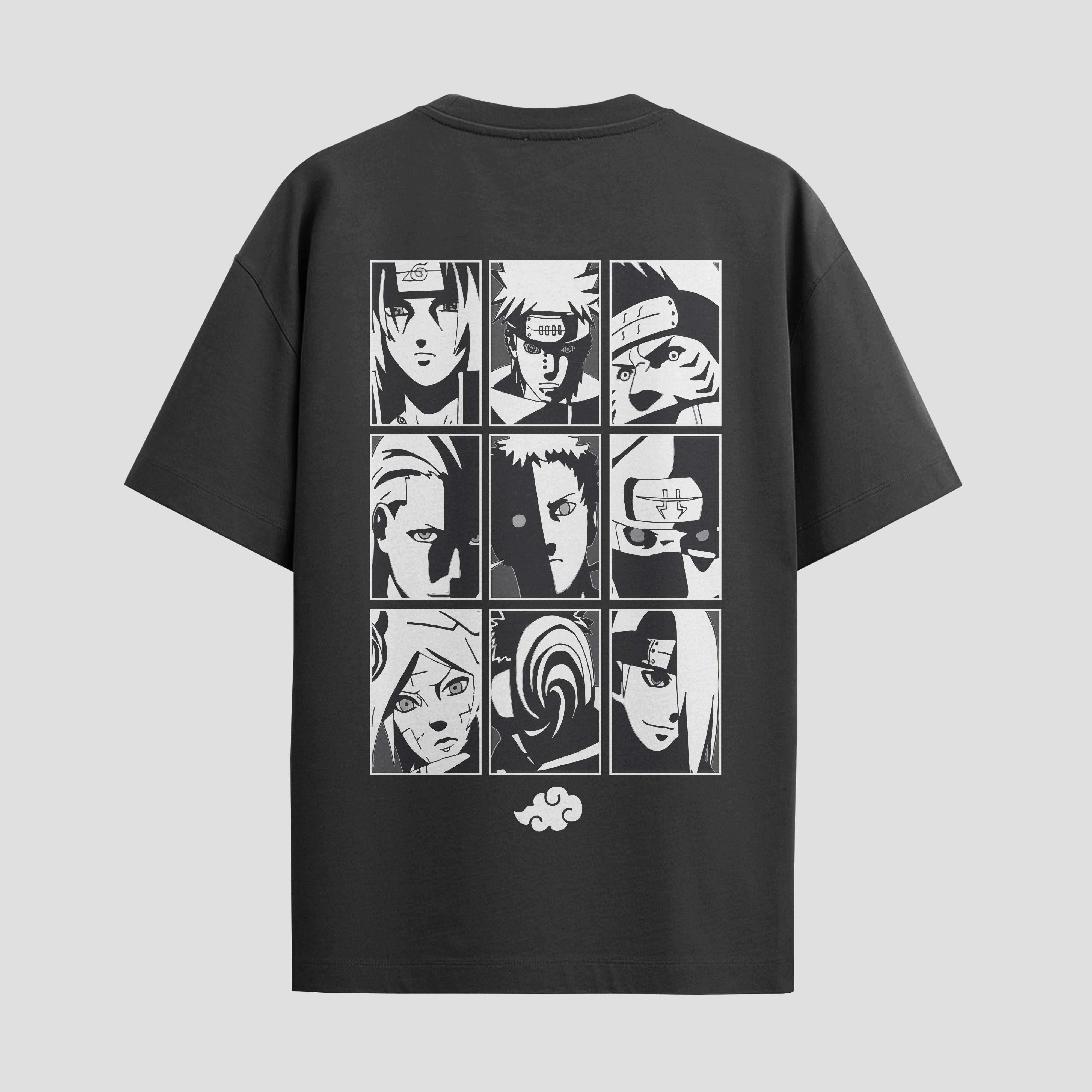 Playera urbana de anime y gaming ExtraLife MX, corte Standard Fit unisex ligero y transpirable en color Deep Black y Pure White, ropa de uso diario para gym y casual.