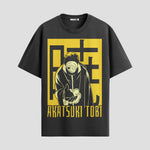 Playera urbana de anime y gaming ExtraLife MX, corte Standard Fit unisex ligero y transpirable en color Deep Black y Pure White, ropa de uso diario para gym y casual.